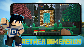 Aether Dimension Minecraft PE poster