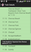 Chennai Local Train Timetable screenshot 3