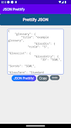 برنامه‌نما JSON Prettifier - Prettify عکس از صفحه