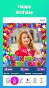 Birthday Photo Frame تصوير الشاشة 1