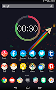 Aurora UI Zooper widget capture d'écran 6