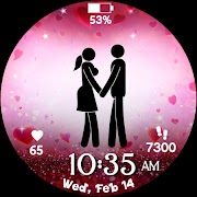 برنامه‌نما Lovers Watchface عکس از صفحه
