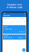 برنامه‌نما Morse Code عکس از صفحه
