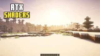 RTX Shaders Minecraft Mod Plakat