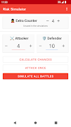 Risk Battle Simulator स्क्रीनशॉट 2