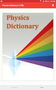 Physics Dictionary 포스터