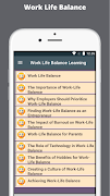 Work Life Balance Learning โปสเตอร์