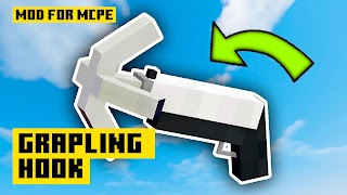 برنامه‌نما Grapling Hook Mod Minecraft PE عکس از صفحه