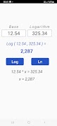 Logarithm Calculator स्क्रीनशॉट 2