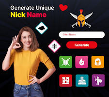 Nickname for Gamers: Name Art Cartaz
