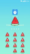 Tema da melancia para Applock imagem de tela 1