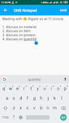 برنامه‌نما ONS Notepad عکس از صفحه