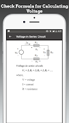 Electric Circuit Calculator تصوير الشاشة 4