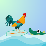 ”Chicken Rider - suffer river