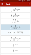 Table of Integrals screenshot 1