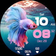 Betta Fighting Fish Watch Face screenshot 7