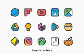 5 Schermata Fun - Icon Pack