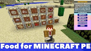 Food Mod for Minecraft PE ポスター