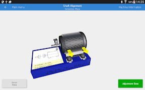 برنامه‌نما SKF Shaft alignment عکس از صفحه