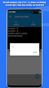 JavaScript editor: Run JS Code screenshot 3