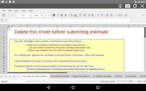 AndroXLS editor for XLS sheets 截圖 5