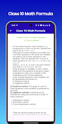 Class 10 Math Formula capture d'écran 7