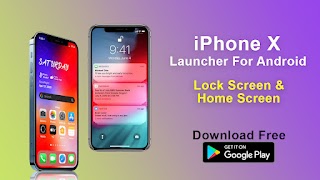 iPhone X Launcher for Android ポスター