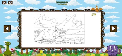 Dino Coloring Poster