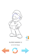 كيفية رسم شخصيات ماريو تصوير الشاشة 4