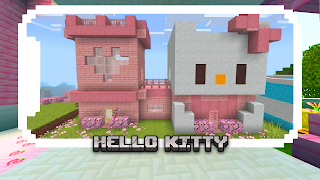 Hello Kitty mod Minecraft PE اسکرین شاٹ 1