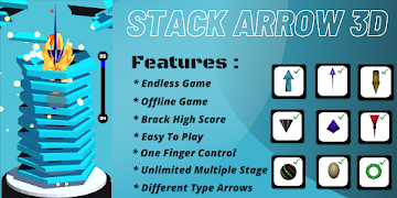 Stack Arrow 3D Poster