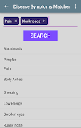 برنامه‌نما Disease Symptoms Matcher عکس از صفحه