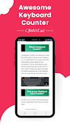 Keyboard Counter captura de pantalla 6