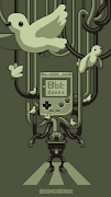 پوستر 8bit Doves