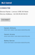 BLE Central スクリーンショット 2