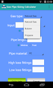 Gas Pipe Sizing Calculator 포스터