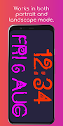 Fullscreen Clock स्क्रीनशॉट 5