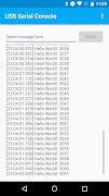 برنامه‌نما USB Serial Console عکس از صفحه