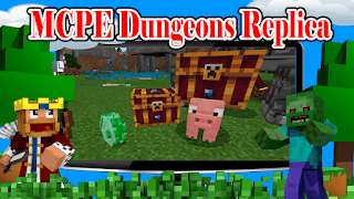 MCPE Dungeons game for Minecraft پوسٹر