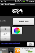 Scary Clock Widget اسکرین شاٹ 1