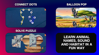 Learn Animal Names for Kids ภาพหน้าจอ 1