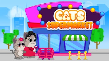 پوستر Cat games for kids: shop games
