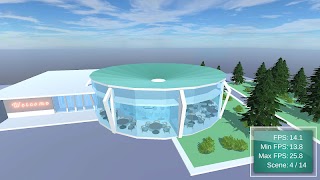 پوستر 3D Benchmark - Luxury Cafe