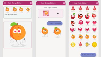 Cute Orange Stickers for WA and WAstickerapps 2021 Ekran Görüntüsü 3