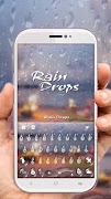 Tło klawiatury Romantic Raindrops plakat