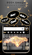 Cheetah Fire Keyboard Theme screenshot 2