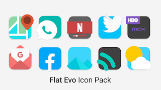 Flat Evo - Icon Pack โปสเตอร์