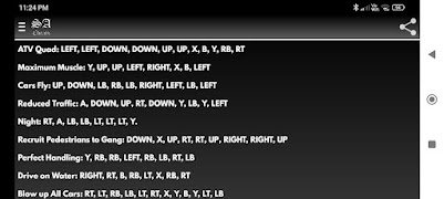 SA cheat codes screenshot 7