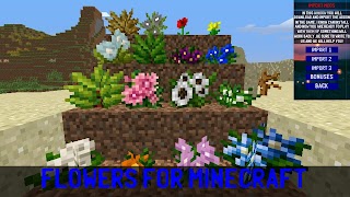Flowers Mod for Minecraft PE poster