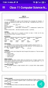 Class 11 Computer Science Note imagem de tela 7